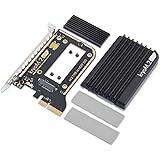 Aqua Computer kryoM.2 evo PCIe 3.0 x4 Adapter für M.2 NGFF PCIe SSD, M-Key mit Passivkühler