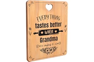 APJIELOP Grandma Gifts, Grandma Birthday Gifts for Grandma Nanny Nan - Engraved Bamboo Cutting Board - Mothers Day Presents for Nan Nanny Gifts