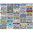 OPO 10 - Set of 40 USA car registration plates in metal - replicas of real American plates (40)