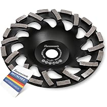Ponceuse à Béton 5000 W – Diamètre 180 Mm, Vitesse Réglable 2200-4800 Tr/min, Avec Capot Aspiration