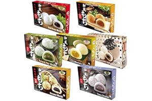 STARRY MART Japanese Style Mochi Variety Pack - 7 Different Flavours of Daifuku Sweet Rice Cake Desserts Snacks 210g (Pack of 7)
