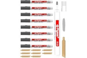 NETONDA 8PCS Stylo Joint Carrelage Gris Stylo Joint Carrelage pour Salle de Bain Crayon à Joint Gris Clair Pour Carrelage Peinture Joint Carrelage de Réparation - Gris