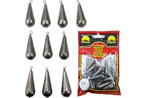 PRO FILSTAR Grundblei Angeln Set 10 x 30g - Blei Angeln mit Wirbel - Angel Bleie Set - Grundangeln - Birnenblei - Blei Gewicht - Angelblei - Fishing Weights - Bleigewichte – Karpfenblei Kit