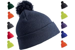 OnlyBee Kids Boys Girls Junior Plain Winter Bobble Hat