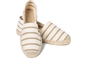 ESPADELLE Donna Espadrillas Slip-on Classiche in Cotone con Borsa di Stoffa, 36-41 | Handmade in Spain