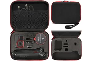 Fenmaru Borsa da trasporto rigida compatibile con Insta360 Ace Pro/Ace, Scatola protettiva Borsa gimbal portatile Ace/Ace Pro Accessori (Black)