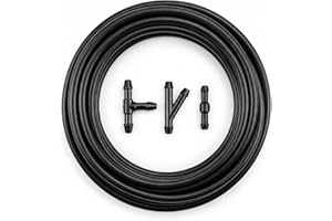 3 Meter Windshield Washer Hose and Nozzle Set, Car Windscreen Washer Pipe Repair Kit, with 36 Pcs Y I T Type Automotive Hose Connectors, Car Windscreen Wiper Hoses to Connect Water Pump and Nozzles