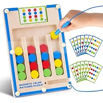 TMGOT Labyrinthe Magnétique En Bois Montessori - Jouet Éducatif Enfant 3+ Ans