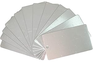 STAYMAX Aluminiowa etykieta na rośliny etykiety drzewo etykieta ogrodowa etykieta zewnętrzna metalowa etykieta stemplowanie puste 25 sztuk