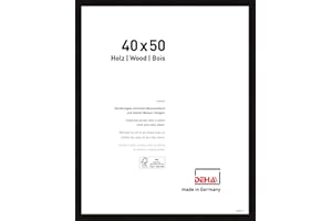 DEHA Design cadre en bois Fontana, 40x50 cm, Noir