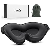 onaEz Masque de Sommeil, Masque de Nuit pour Femme Homme, Enhanced 3D Grooves Design Masque de Sommeil, 10mm Contour Profond 