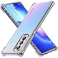 iVoler Cover per Oppo Find X3 Neo 5G, Custodia Trasparente per Assorbimento degli Urti con Paraurti in TPU Morbido, Sottile M