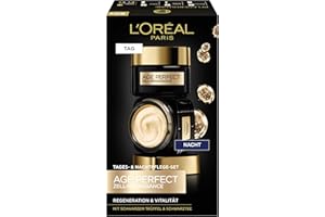 ‎L'OREAL PARIS L'Oréal Paris Gesichtspflege Set, Anti-Aging Tagespflege und Nachtpflege zur Förderung der Zellregeneration, Mit Antioxidantien Formel und Vitamin E, Age Perfect Zell Renaissance, 2 x 50 ml