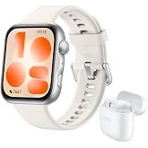 HUAWEI WATCH FIT 5 Akıllı Saat + FreeBuds SE 2, 1.82&Prime; Ekran, Beyaz | Şık Tasarım, NFC, D&uuml;şme Algılama, Uzun Pil &Ouml;mr&uuml;, Sağlık 