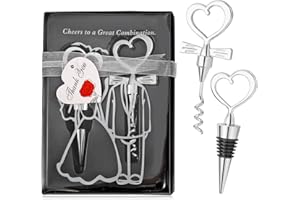 PWSAP 2Pezzi Apribottiglie Divertenti, Tappo per Bottiglia di Vino Rosso, Cavatappi Wine Opener, Bottiglia di Vino Cavatappi Cameriere Bartenders Cavatappi Divertente per Regalo di Matrimonio