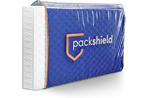 Packshield - Madrassskyddsöverdrag 90 x 200 cm - tjock plast | Dubbel dragkedja - flyttning, transport och förvaring - vattentät - förvaringsväska - HMP090