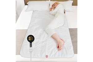 ‎COMFYTEMP Comfytemp Wärmeunterbett 165x80cm mit 0,5-12h Abschaltautomatik,12 Wärmestufen Zwei Temperaturzonen 3 Heizmodi Wärmeauflage Matratzenauflage Matratzen Geschenke für Mütter, Frauen, Mama, Papa