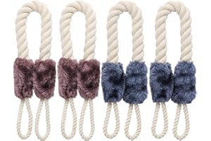 Kinsinder 4 Stück Türkordel Klemmschutz Türkordeln Türkordeln Türstopper Türkordeln Kinder Sicherheit Fingerschutz,kein Zuknallen der Tür mehr (Blau+Braun)