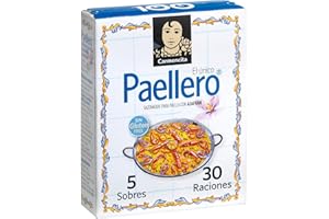 Carmencita Paella Seasoning Mix - Traditional Spanish Rice Spices Blend for Paella & Rice Dishes, A Blend of Saffron, Garlic, Paprika, Pepper, Salt, and Cloves - 5 Sachets, 30 Servings