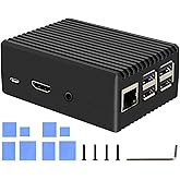 Geekworm Raspberry Pi 3 B+/ 3B Case / Pi 3B+/ 3B Aluminium Passive Cooling Case Housing for Raspberry Pi 3 Model B+/Raspberry