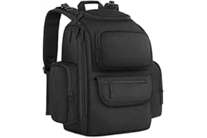 Mancro Zaino Fasciatoio Neonato, Grande Capacità Borsa Passeggino Universale con Scomparto Antifurto, Impermeabile Multifunzione Borsa Bebè con Tasche Laterali Termiche per Mamma e Papà, Nero