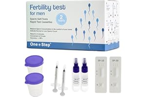 One Step Male Fertility Test Kit, 2‑Test Pack – Home Sperm Check Test for Men – Quick Male Fertility Rapid Test – Detects SP‑10 Protein & Estimates Sperm Concentration – in Vitro Infertility Aid