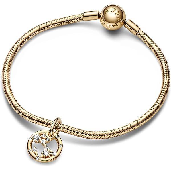 PANDORA ME Chakra Medaillon-Charm aus Sterling Silber mit 14 Karat 