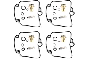 Artudatech Kit de reconstruction de carburateur de moto, 4 kits de réparation de carburateur pour Suzuki GSF 1200 Bandit GV75A, GSX-R 750 GR7AB, GSX-R 750 W