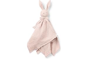 Elodie Details Copertina Doudou Neonato Blinkie – Mussola Cotone Organico Extra Morbido, Certificata Oeko-Tex – Coperta Coccole per Neonati – Regalo Nascita Bambino e Bambina – 0+ Mesi - Belle Pink