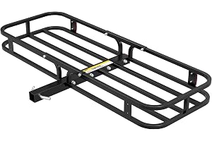 MAXXHAUL 70107 134,6 x 48,8 cm släpvagnskoppling – stålsläp med höga sidoskenor för husbilar, lastbilar, stadsjeepar, skåpbilar, 5,1 cm mottagare, 227 kg lastkapacitet