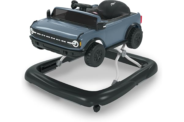 Bright Starts, Trotteur Ford Bronco, 4 modes de jeu, Idéal pour apprentis marcheurs, Evolutif, Lumières et sons - A partir de 6 mois