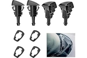 FINALCOOL 4 Stück Auto-Frontscheibe Waschdüsen, OE-Nr. 15878745, Für Dodge (Charger/Journey), Jeep (Compass/Patriot), RAM(1500), Chrysler(PT Cruiser), Scheibenwaschdüse, Wischer Sprühdüsen, Scheiben Wasch Düse