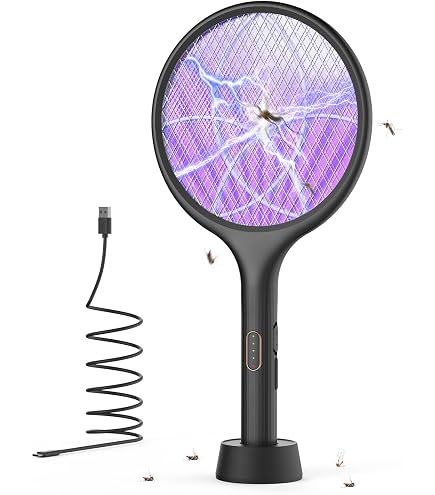 Elektrische Muggenverdelger – Oplaadbaar, 2-in-1 UV-lamp En Nachtlampje, Met Schemersensor, 2000V