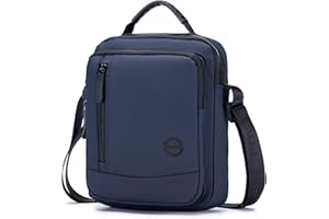 SPAHER Bolso Hombre Bandolera Pequeña, Impermeable Nylon Bandoleras Hombre Bolso de Hombro Crossbody Bag Casual Con Correas de Hombro Ajustables Para Regalo, Viaje, Trabajo