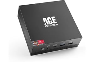 ‎ACEMAGICIAN ACEMAGICIAN AM07 Mini PC, AMD Ryzen 5 5500U (6C/12T, bis zu 4,0 GHz) 16GB DDR4 512GB SSD Mini Computer mit Windows 11 Pro | Graphics 7 Core 1800 MHz | 4K UHD | WiFi 5 | BT4.2 | Dual-Ethernet