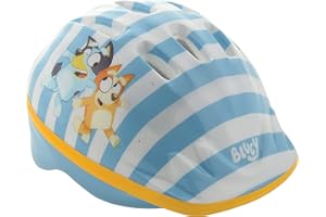 Bluey Kids Bike Helmet Officially Licensed Character Design Robust EPS Inner Material, Adjustable Size, Ventilated Shell for Cooling Suitable for Head Sizes 48-52cm