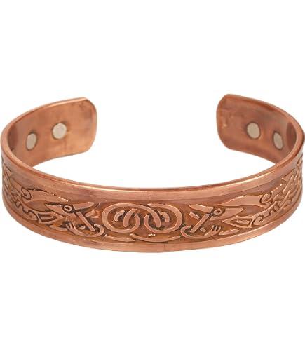 Elegante braccialetto magnetico in rame fatto a mano con