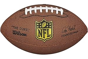 ‎WILSON Wilson American Football NFL DUKE REPLICA, Einsatz in Freizeit, Strapazierfähiges Komposit-Leder, WTF1631XB