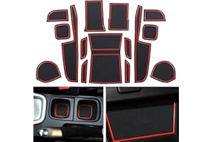 YEE PIN Dywaniki gumowe kompatybilne z Suzuki Viatra 2016-2023 antypoślizgowe dywaniki wewnętrzne konsoli środkowej schowek części samochodowe wnętrze, czarne