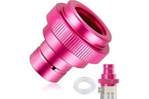 idudu CO2 Quick-Adapter, CO2 Schnelladapter kompatibel mit SodaStream Wassersprudler Duo, Quick Connect QC, Art und Terra, Ersatz für den CO2-Zylinder TR21-4 Außengewinde, CO2-Adapter Zubehör