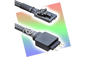 G Major Tech Standard 3-Pin ARGB Adapter for Corsair 4-Pin RGB Commander Core XT, Commander Core, Lighting Node Core and RGB Fan Hub (Pack of 1)