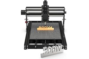 HomdMarket 4030 PRO CNC Milling Machine, 500 W 3-Axis Laser Engraving Machine with Full Metal Housing for Carving Metal Acrylic MDF Nylon Engraving Milling Machine, Grbl Control