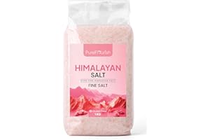 Pure Flourish® Pink Himalayan Salt (FINE) 1kg PREMIUM UNREFINED | 100% NATURAL | GLUTEN FREE | VEGAN | VEGETARIAN | RESEALABLE POUCH