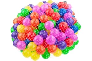 Martom Bunte Bälle für Bällebad 7/6cm Babybälle Plastikbälle Baby Spielbälle 100-2000 Stuck (6cm, 100, Stück)