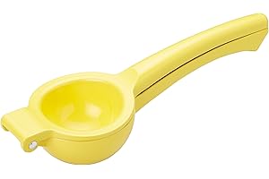 KitchenCraft Healthy Eating Presse-Citron, Aluminium, Jaune, 22,2 X 7,5 X 4,5 cm