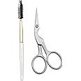 Tweezerman Stainless Brow Shaping Scissors and Brush