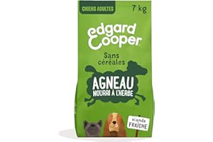 Edgard & Cooper Croquettes Chien, (Agneau Frais, 7kg), sans Céréales, Viande fraîche et protéines de qualité, Vrais ingrédients pour Chiens, Hypoallergénique, sans sucres ajoutés