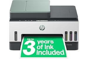 HP Smart Tank 7307 All in One Printer, Perfect for Home, Colour, Wireless, Print, Scan, Copy, Includes up to 3 Years of Ink, Refillable, Document Feeder, 2-Sided Printing, Easy Setup