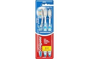 Colgate Palmolive 83431 Szczoteczki do Zębów, 3 szt, Wielokolorowe