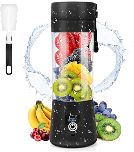 Mixeur Portable 700ml - 12 Lames, Rechargeable USB-C, Parfait Pour Smoothies, Shakes Et Boisons Protéinées à Emporter